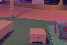 جلسة خارجية في المخيم