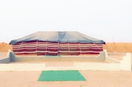 مخيم شتوي جميل