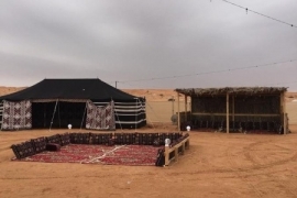 مخيم شتوي جميل