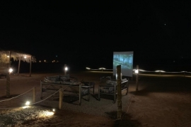 جلسة خارجية وبروجكتر 