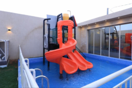 مسبح العاب مائية شاليهات اريا 