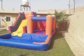 3في1 لعبة هوائية مائية مميزة نطيطة وزحليقة ومسبح 3في1 لعبة هوائية مائية مميزة نطيطة وزحليقة ومسبح