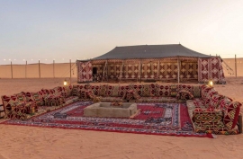 مخيم شتوي جميل