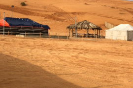 مخيم شتوي جميل