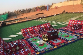 جلسة خارجية شتوية جميلة 