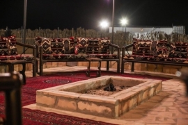 جلسة مشب شتوية بالمخيم