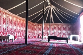  خيمة  مخيم السعادة